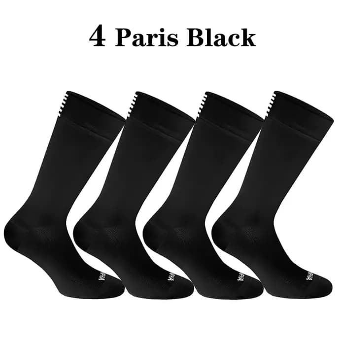 4 paires de chaussettes de cyclisme pour hommes, chaussettes de vélo de route, de haute qualité, pro