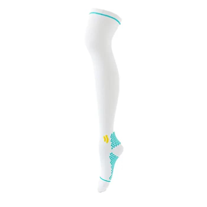 Chaussettes de sport de compression allongées pour hommes et femmes, pour course à pied, fitness, randonnée, cyclisme, varices
