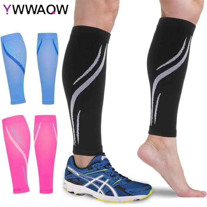 1 paire de manchons de compression pour mollets pour hommes et femmes (20-30 mmHg)