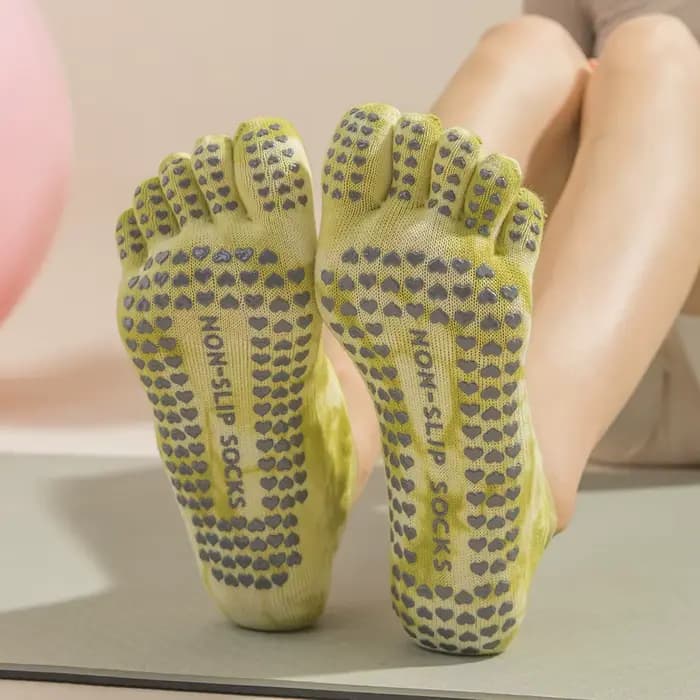 Chaussettes antidérapantes de Yoga pour femmes