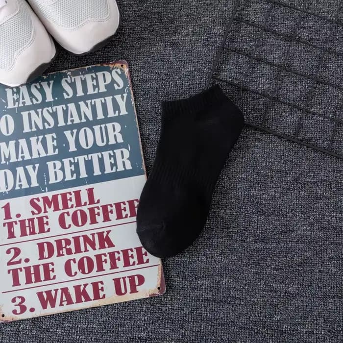 5 paires de chaussettes de sport en coton brodées personnalisées pour hommes et unisexe, avec logo,