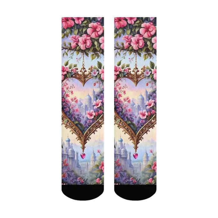 Fantaisie Art Floral chaussettes Style Harajuku décontracté mode hommes