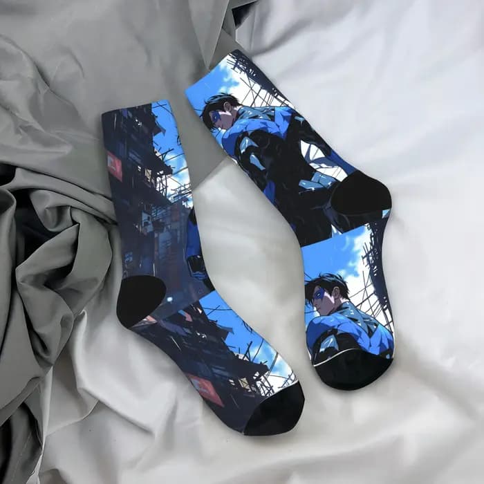 Dicks nightwing Graysons chaussettes bas décontractés femmes hommes moyen doux