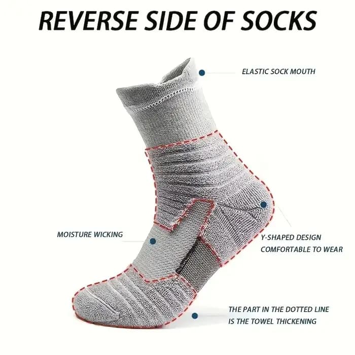 5 paires/lot chaussettes de basket-ball professionnelles