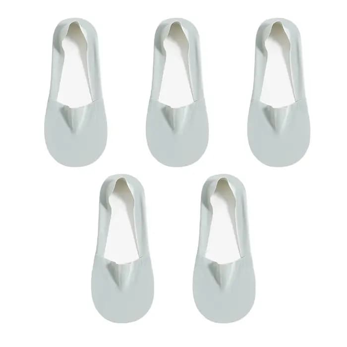 5 paires de chaussettes respirantes invisibles en Silicone pour femmes, antidérapantes, couleur unie, chaussettes de bateau confortables de haute qualité, sans spectacle, Ultra-fines