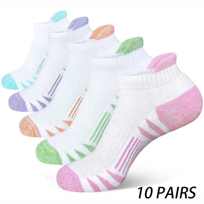 10 paires de chaussettes de sport – modèle coupe basse pour un ajustement confortable