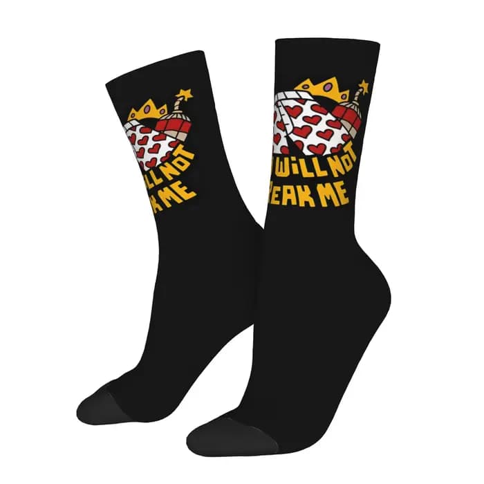 Funny Sock Dungeon Crawler Carl 1 Chaussettes pour hommes avec motif imprimé de qualité vintage, chaussettes fantaisie pour hommes