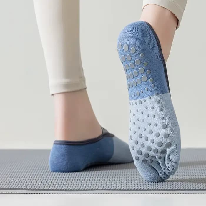 Chaussettes de yoga professionnelles en coton pour femmes