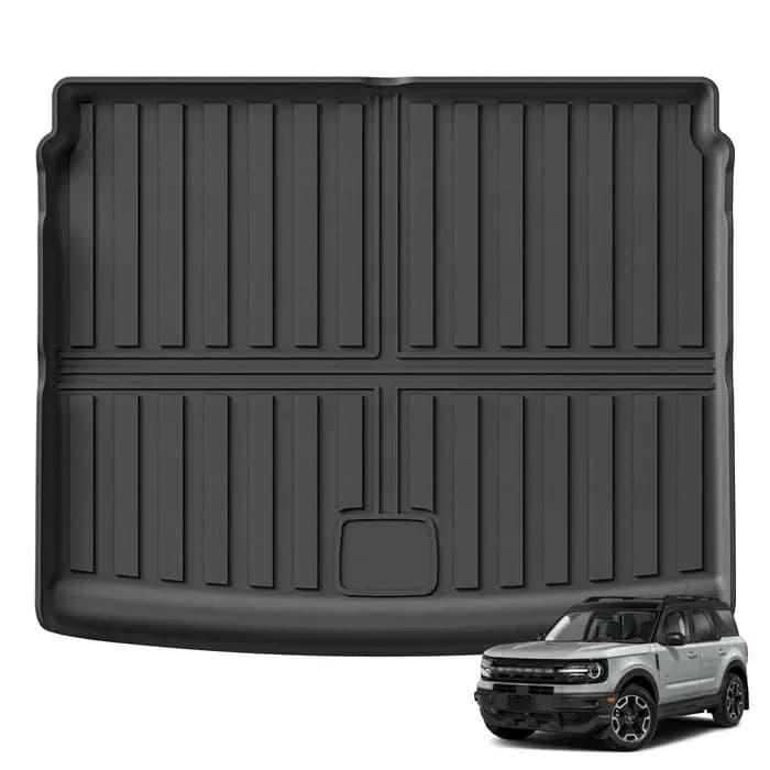 Tapis de sol de voiture en TPE 3D pour Bronco Sport 2021 – 2024, doublure de chargement, coussinet de coffre, tapis noir, coussinets de pieds, gouvernail gauche pour tous temps