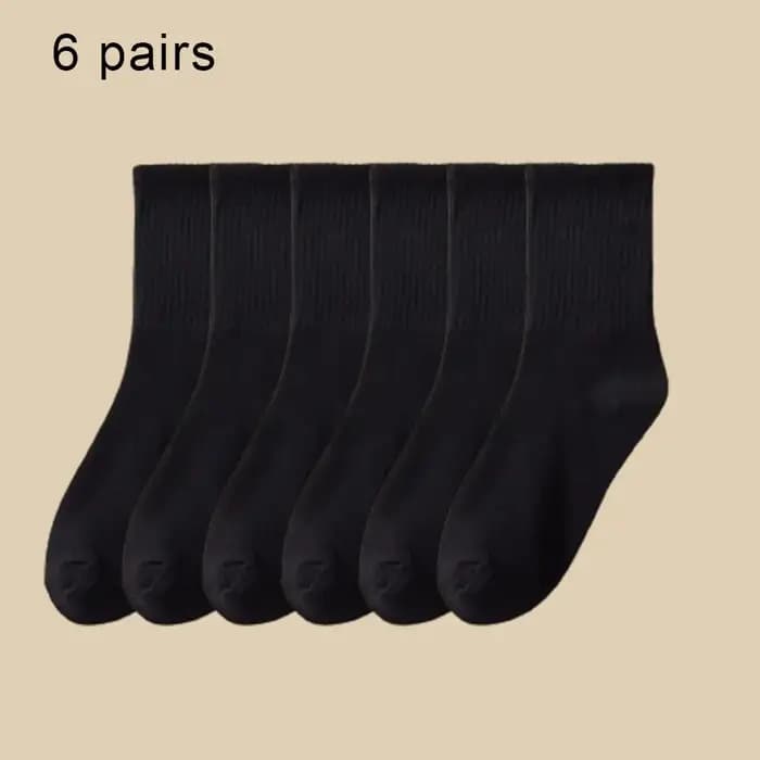 5/6/10 paires de chaussettes mi-hautes pour femmes
