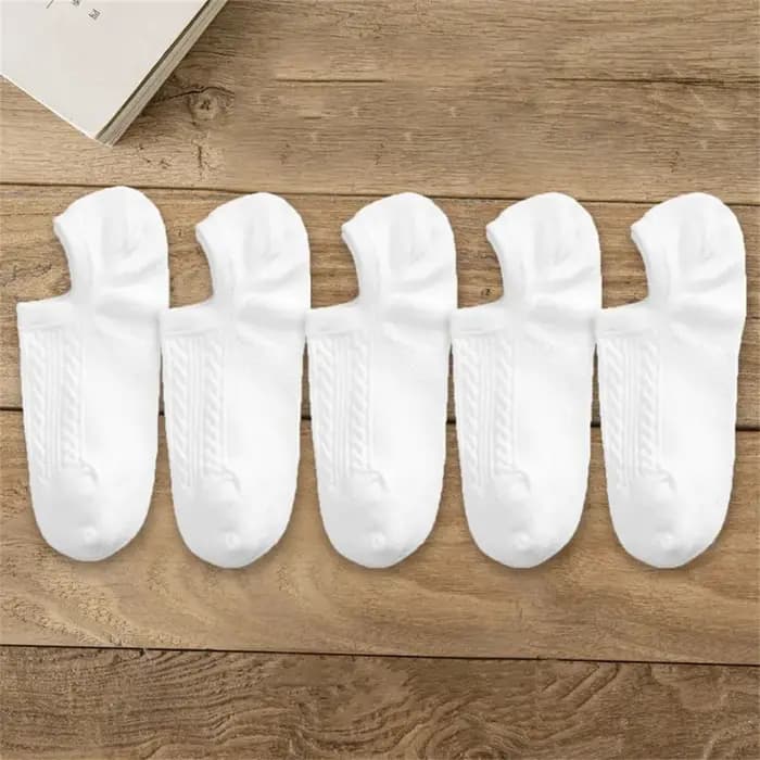 5 paires de chaussettes Tube en coton torsadées pour hommes