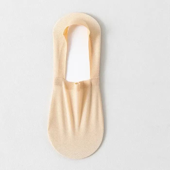 Invisible No Show Socks Men Male Ice Silk Sock Slippers Summer Hollow Out Mesh Thin Breathable Anti-slip Low Cut Boat