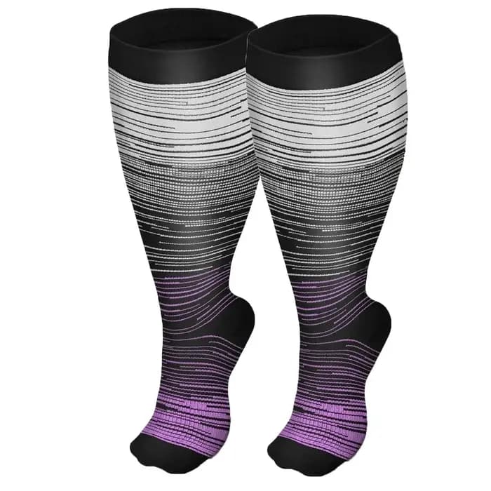 Chaussettes de compression grande taille pour femmes et hommes