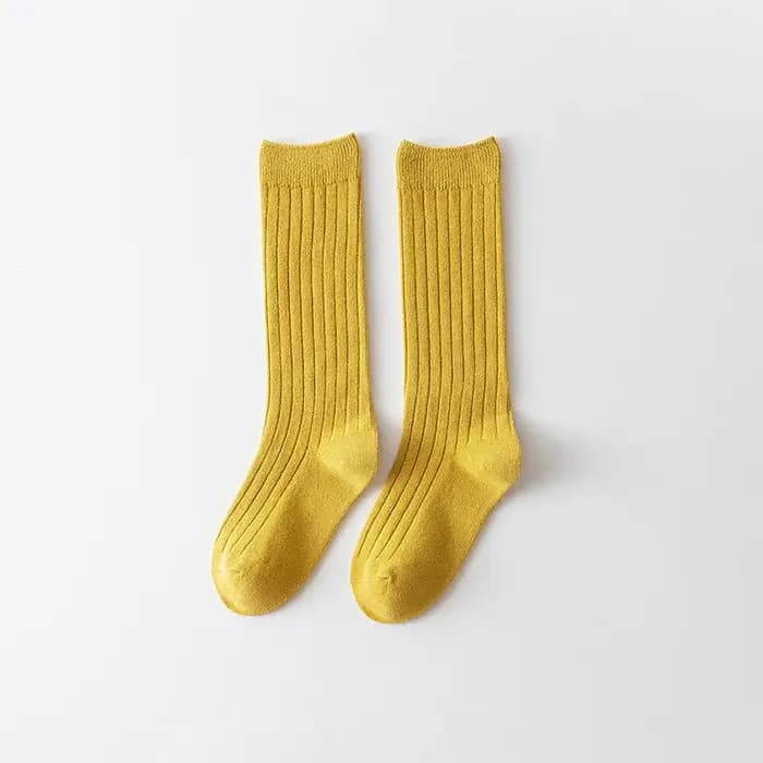 Chaussettes en coton pour adolescents et enfants de 0 à 12 ans, chaussettes décontractées côtelées jusqu'aux genoux, chaussettes longues pour enfants, chaussettes d'hiver pour bébés, chaussettes d'éco