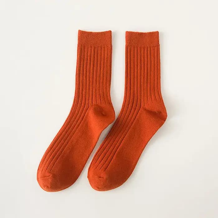 Chaussettes pour hommes coton couleur unie équipage chaussette unisexe mâle Formelle