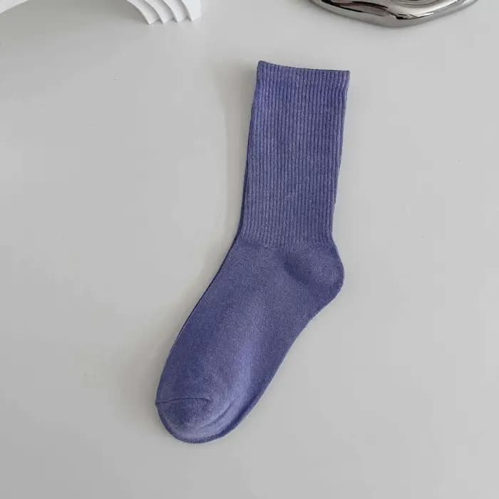 1 paire de chaussettes bleues pour femmes