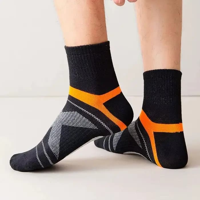 3 paires de chaussettes pour hommes randonnée noir sport basket-ball