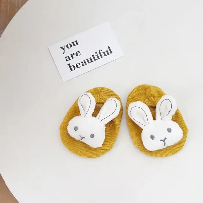 0-2 ans bébé chaussettes printemps été lapin doux mignon fleur nouveau-né bébés rose chaussette tout-petits coton rose chaussettes de sol pour les enfants