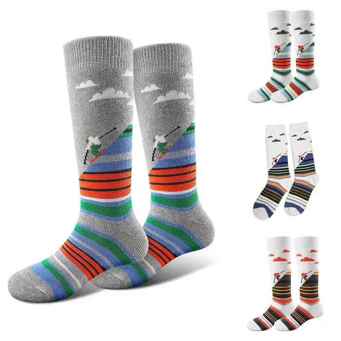 Chaussettes de Ski légères en laine mérinos, épaisses, Anti-ampoules, pour randonnée, escalade en plein air, pour hommes et femmes, course à pied, nouveau