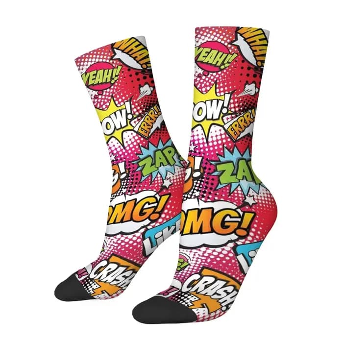 Chaussettes pour hommes de style pop art amusant