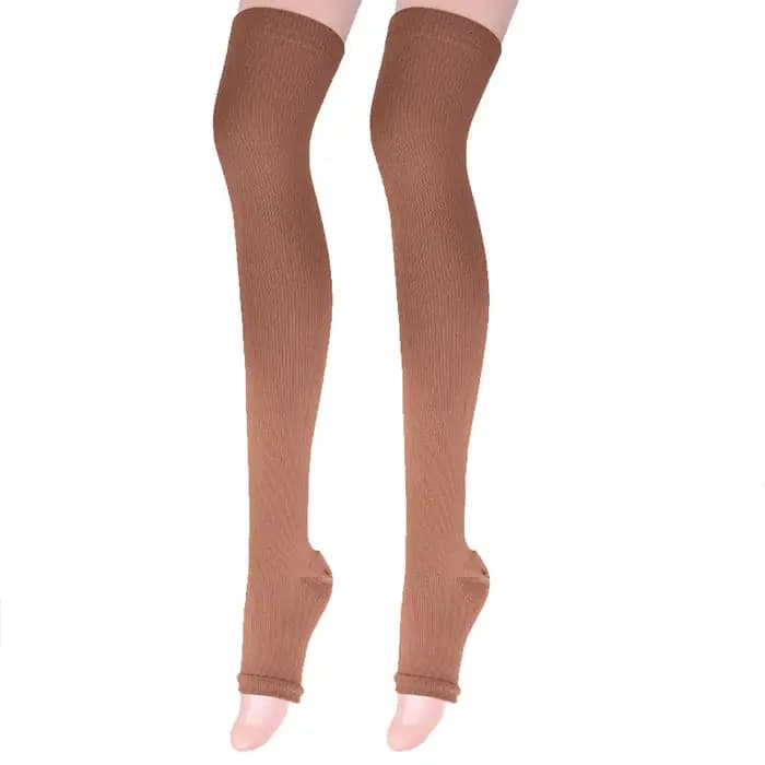 Chaussettes à haute Compression, soutien des jambes, chaussettes de Compression extensibles, Anti-Fatigue, soulagement de la douleur, bas hauts pour hommes et femmes