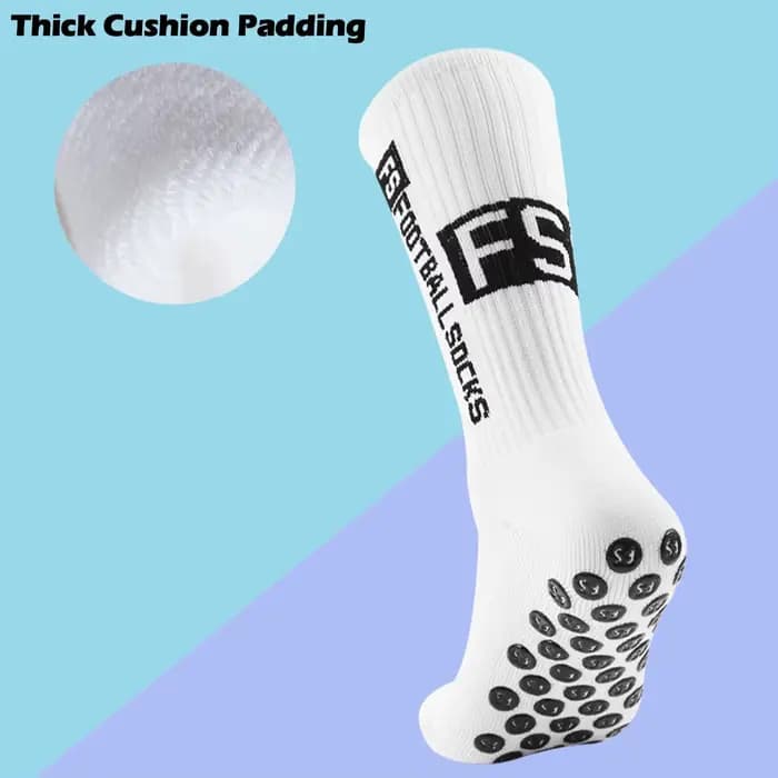 4 paires de chaussettes de football pour hommes avec poignée