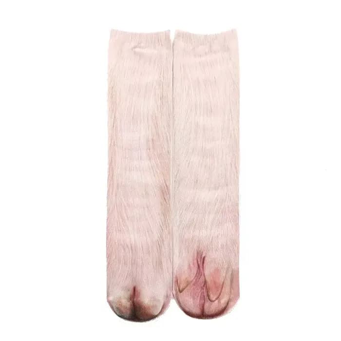 Chaussettes mignonnes imprimées en 3D pour hommes et femmes, bonneterie décontractée, coton, patte,