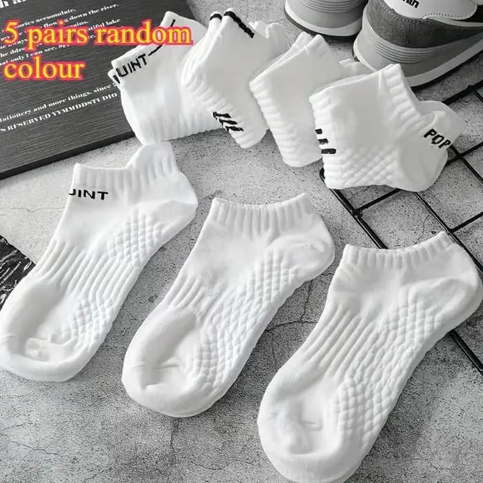 Chaussettes de sport blanches No-Show pour hommes