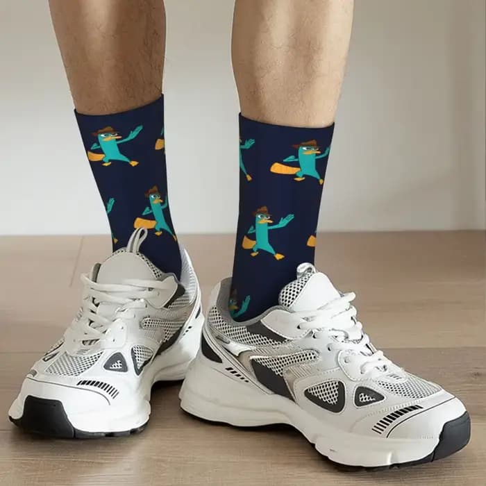 Perry The Platypus chaussettes Harajuku bas de haute qualité toutes saisons