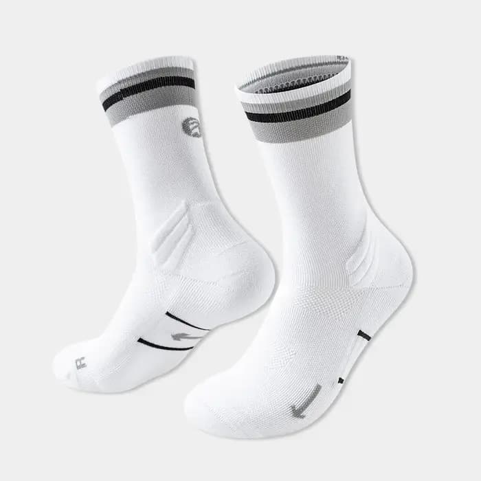 Chaussettes de course en plein air printemps automne homme femme Marathon reflètent la lumière cyclisme sport équipage chaussette