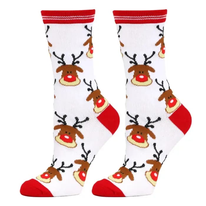 Chaussettes de noël mi-mollet pour hommes et femmes