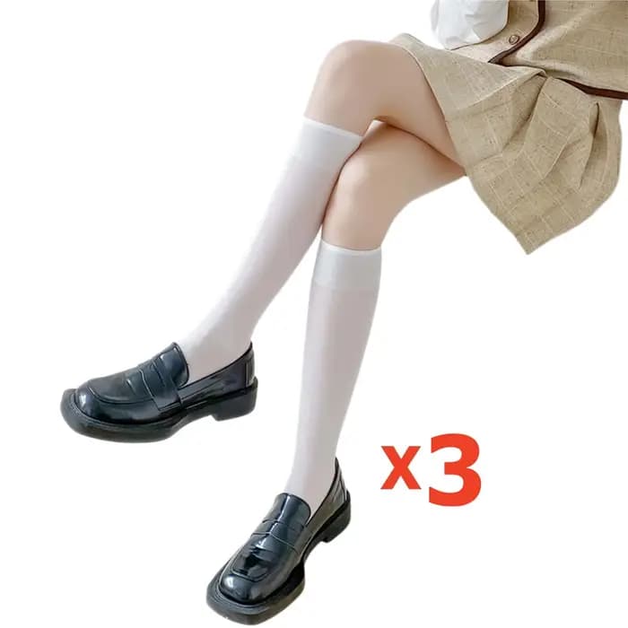 3 paires/ensemble de chaussettes transparentes pour femmes