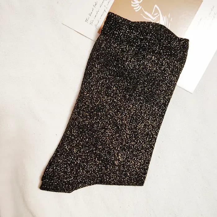 Chaussettes à paillettes couleur bonbon pour femmes