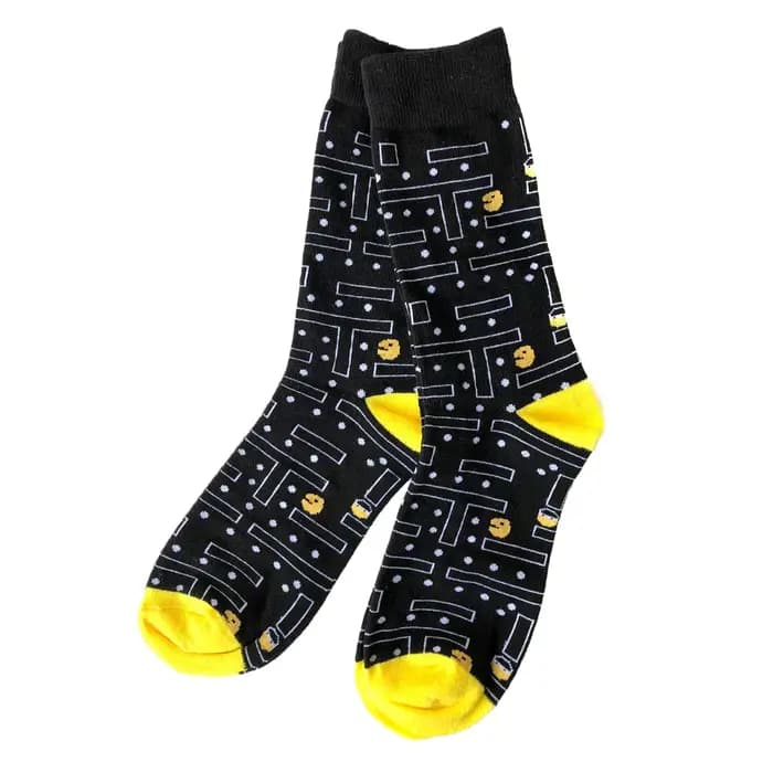 1 paire de chaussettes de jeu unisexe pour vieille école