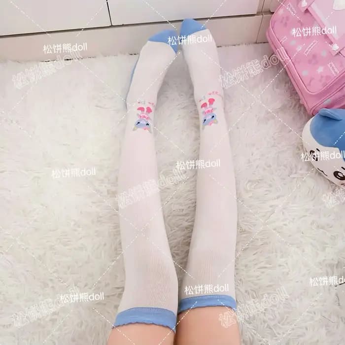 Chaussettes hautes japonaises, dessin animé Mp, douce fille, vêtements assortis avec tout, accessoires Y2k, chaussettes Kawaii assorties avec tout