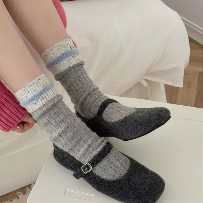 Chaussettes d'hiver épaisses et chaudes pour femmes
