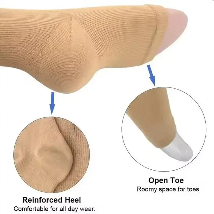 Chaussettes de compression médicales à fermeture éclair pour femmes et hommes