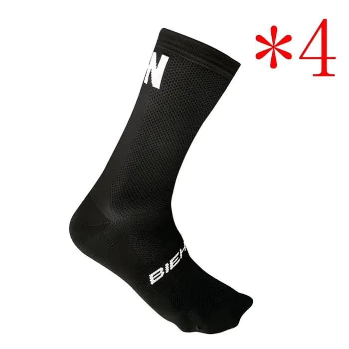 4 paires ! 2026 Smmer SYN 37-44 cm Chaussettes de cyclisme unisexes pour hommes et femmes
