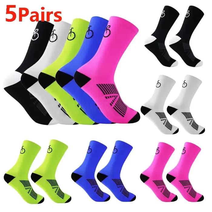 Chaussettes de cyclisme respirantes pour hommes