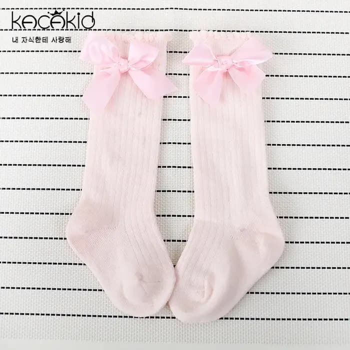 Chaussettes d'été pour bébé, mignonnes, à gros nœud, hautes aux genoux, pour enfants, garçons et filles, nouveau-né, chaussettes en coton, accessoire pour bébé