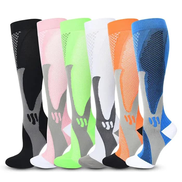 Chaussettes de compression de sport pour hommes et femmes