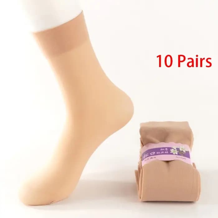 10 paires de chaussettes en velours pour femmes et hommes