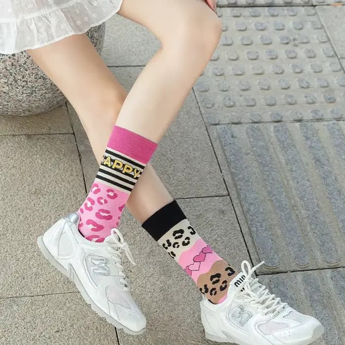 1 paire homme femmes chaussette originale AB marée chaussettes coloré chat chien Koala vache coton