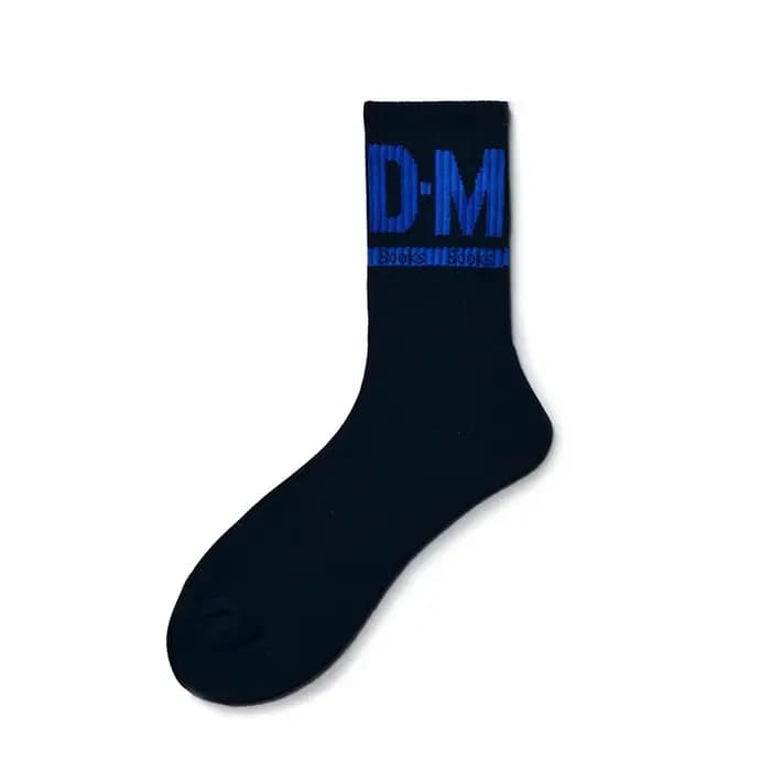 Chaussettes de sport respirantes en coton pour hommes, chaussettes de basket-ball, chaussettes de cyclisme, chaussettes de compression Meias Harajuku, ThUNICEF Crew