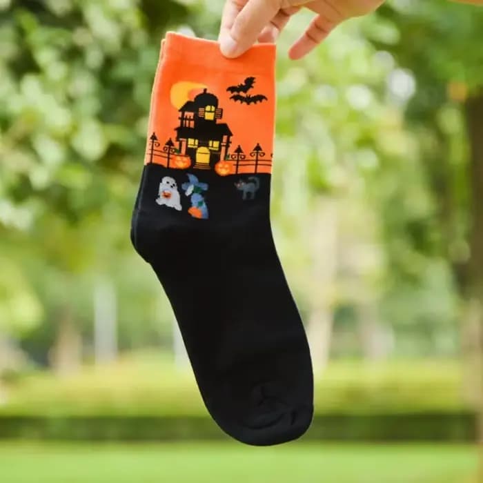 Mode femmes coton chaussettes Halloween horreur Cosplay décontracté cheville chaussettes filles citr
