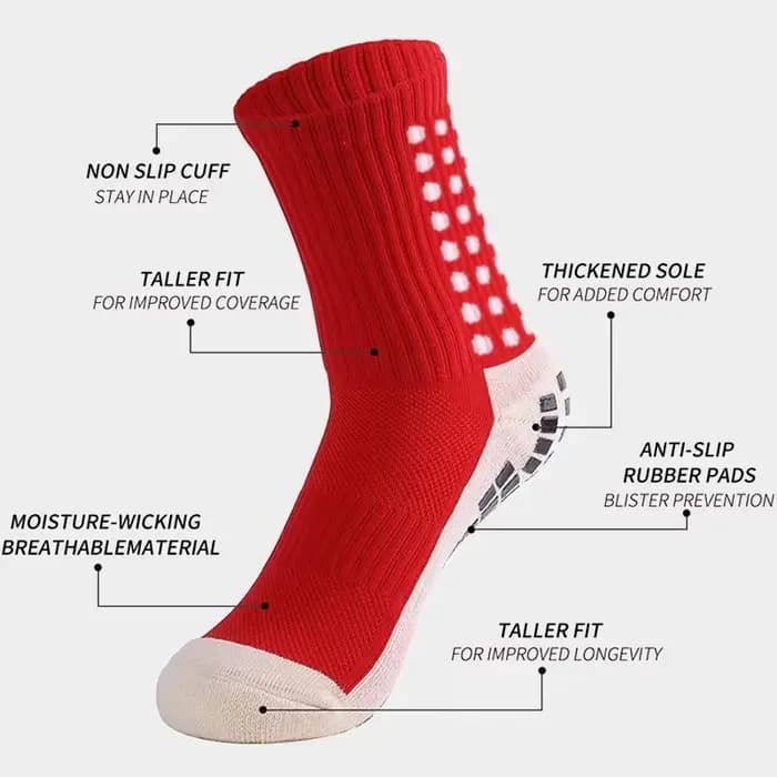 Chaussettes de Football antidérapantes pour hommes