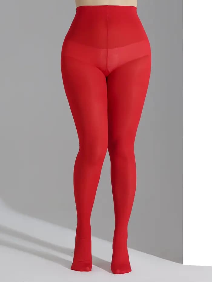 Une paire de collants noirs pour femmes, grande taille, mode, grande taille