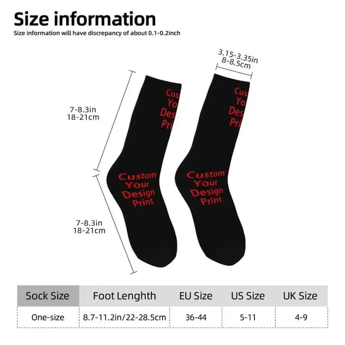 Personnalisez votre conception chaussettes pour femmes hommes Stretch été automne hiver