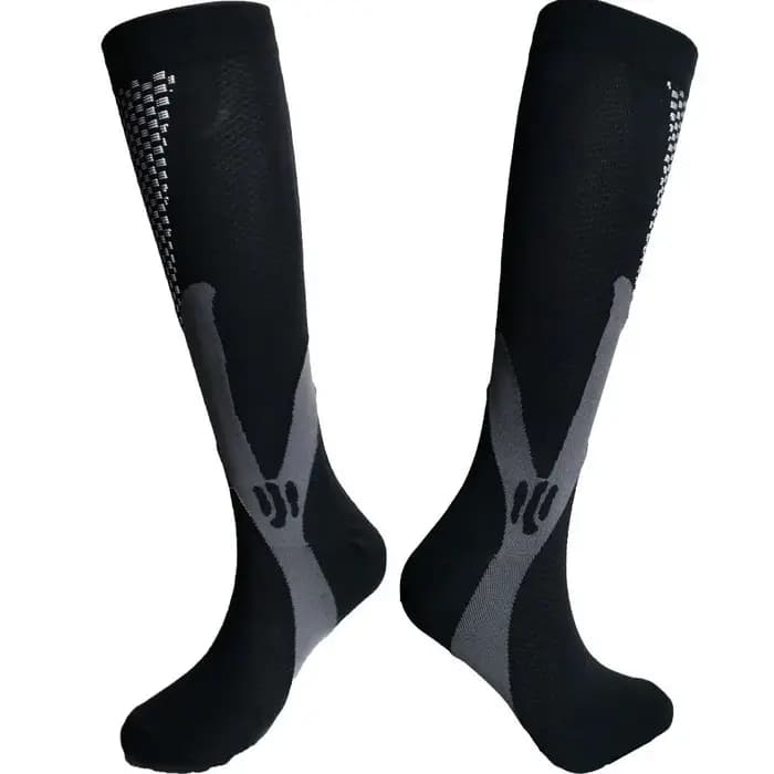 Chaussettes de Compression noires pour hommes et femmes