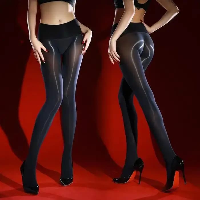 Collants brillants ultra-fins transparents et soyeux pour femmes